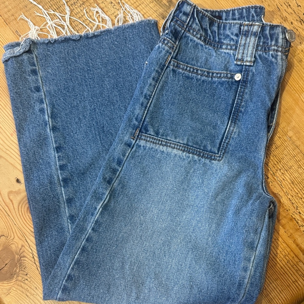 Habitual Frayed Hem Blue Jeans